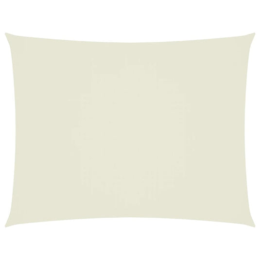 Vidaxl zonnescherm rechthoekig 5x6 m oxford stof crèmekleurig