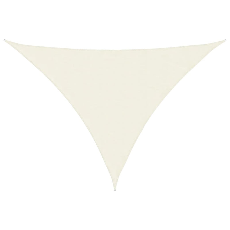 Load image into Gallery viewer, Vidaxl zonnescherm driehoekig 5x7x7 m oxford stof crèmekleurig
