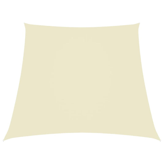 Vidaxl zonnezeil trapezium 2 4x3 m oxford stof crèmekleurig