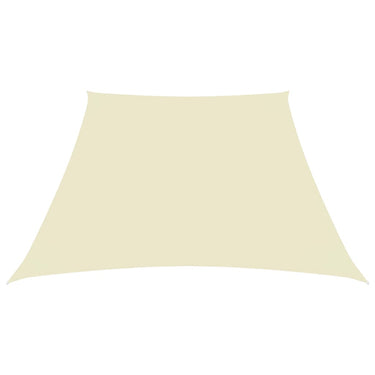 Vidaxl zonnezeil trapezium 2 4x3 m oxford stof crèmekleurig