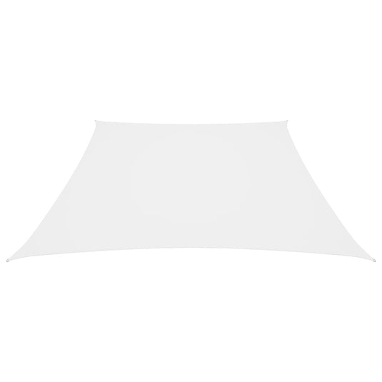 Vidaxl zonnezeil trapezium 3 5x4 m oxford stof wit