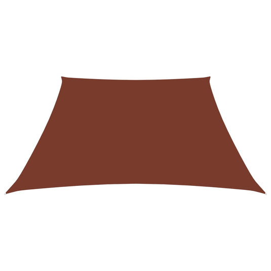 Vidaxl zonnezeil trapezium 2 4x3 m oxford stof terracottakleurig