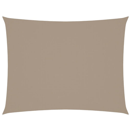 VidaXL Zonnescherm rechthoekig 4x6 m oxford stof taupe
