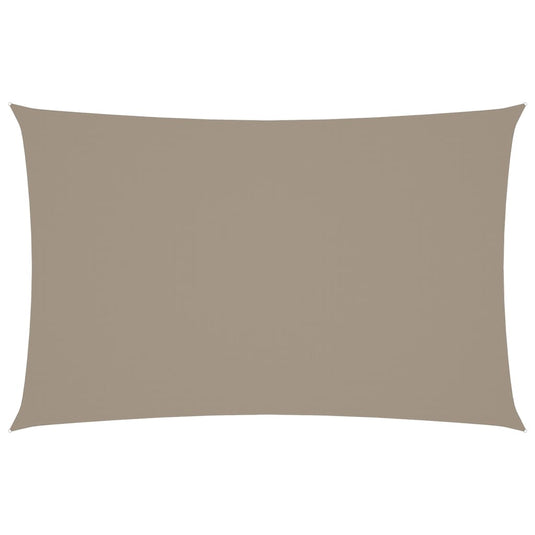 Vidaxl zonnescherm rechthoekig 5x8 m oxford stof taupe