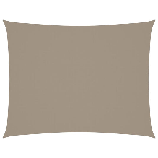 Vidaxl zonnescherm rechthoekig 6x7 m oxford stof taupe