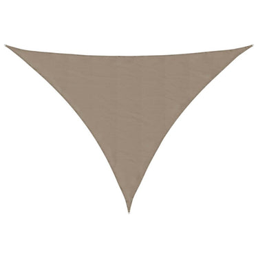 Vidaxl zonnescherm driehoekig 3,5x3,5x4,9 m oxford stof taupe