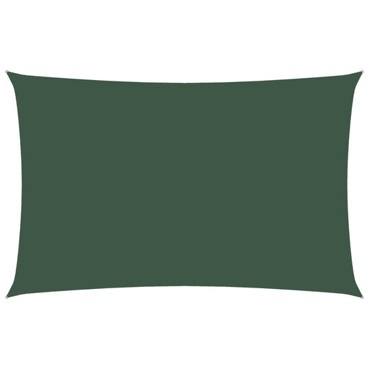 VidaXL Zonnescherm rechthoekig 2,5x5 m oxford stof donkergroen