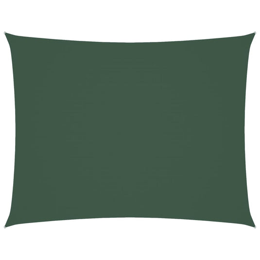 VidaXL Zonnescherm rechthoekig 6x7 m oxford stof donkergroen
