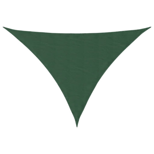 Vidaxl zonnescherm driehoekig 5x6x6 m oxford stof donkergroen