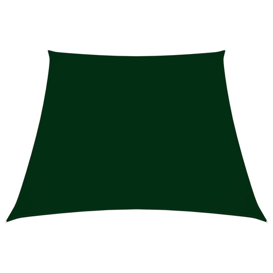 Vidaxl zonnezeil trapezium 3 5x4 m oxford stof donkergroen
