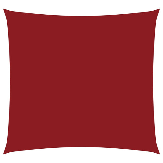Vidaxl zonnescherm vierkant 2,5x2,5 m oxford stof rood