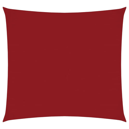 Vidaxl zonnescherm vierkant 4x4 m oxford stof rood
