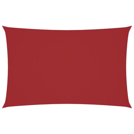 Vidaxl zonnescherm rechthoekig 2x5 m oxford stof rood