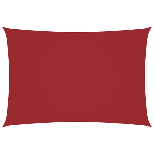 Vidaxl zonnescherm rechthoekig 2,5x4,5 m oxford stof rood