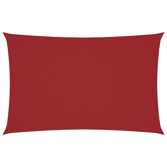 Vidaxl zonnescherm rechthoekig 2,5x5 m oxford stof rood
