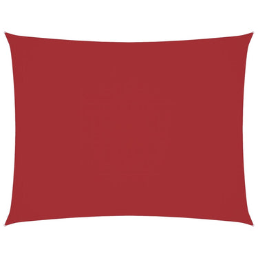 Vidaxl zonnescherm rechthoekig 3x4,5 m oxford stof rood