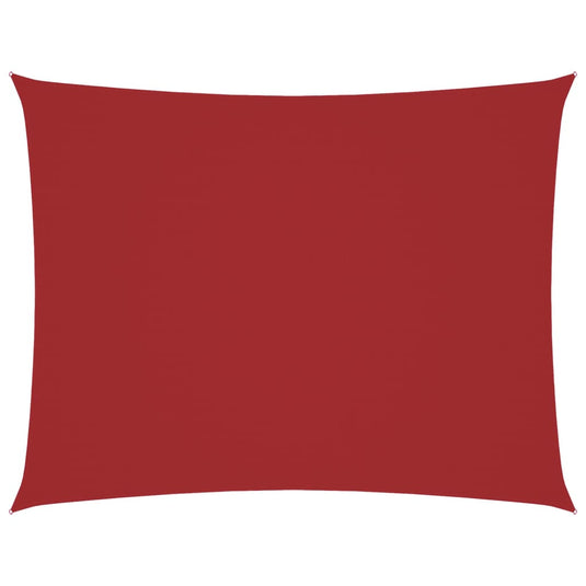 Vidaxl zonnescherm rechthoekig 3,5x5 m oxford stof rood
