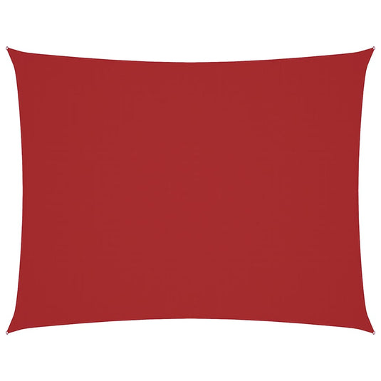 Vidaxl zonnescherm rechthoekig 4x6 m oxford stof rood