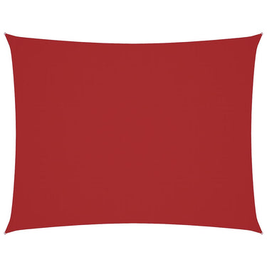 Vidaxl zonnescherm rechthoekig 4x6 m oxford stof rood