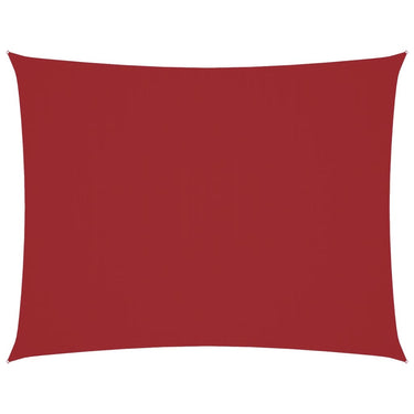 Vidaxl zonnescherm rechthoekig 5x7 m oxford stof rood