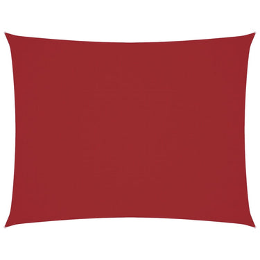 Vidaxl zonnescherm rechthoekig 6x7 m oxford stof rood