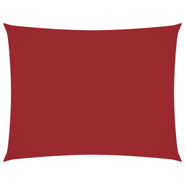 Vidaxl schaduwdoek rechthoekig 6x8 m oxford stof rood