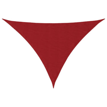Vidaxl zonnescherm driehoekig 2,5x2,5x3,5 m oxford stof rood