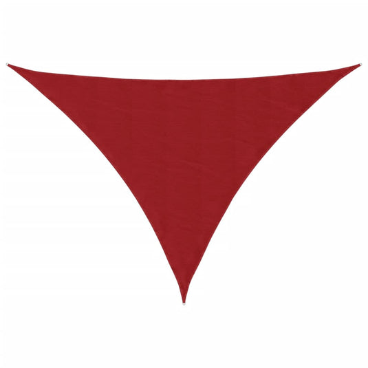 Vidaxl zonnescherm driehoekig 5x6x6 m oxford stof rood