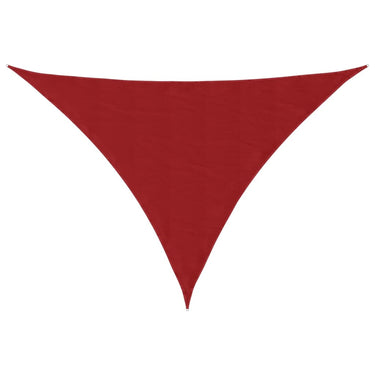 Vidaxl zonnescherm driehoekig 5x5x6 m oxford stof rood