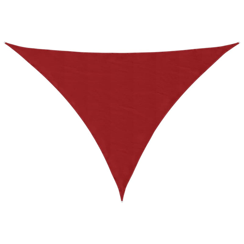 Laden Sie das Bild in Galerie -Viewer, Vidaxl zonnescherm driehoekig 5x5x6 m oxford stof rood
