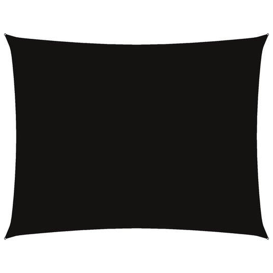 Vidaxl zonnescherm rechthoekig 6x7 m oxford stof zwart