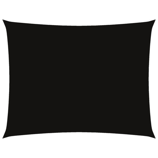 Vidaxl schaduwdoek rechthoekig 6x8 m oxford stof zwart