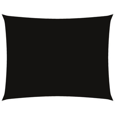 Vidaxl schaduwdoek rechthoekig 6x8 m oxford stof zwart