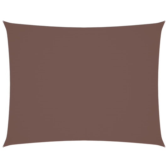 Vidaxl zonnescherm rechthoekig 3x4 m oxford stof bruin