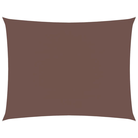 Vidaxl zonnescherm rechthoekig 3,5x4,5 m oxford stof bruin