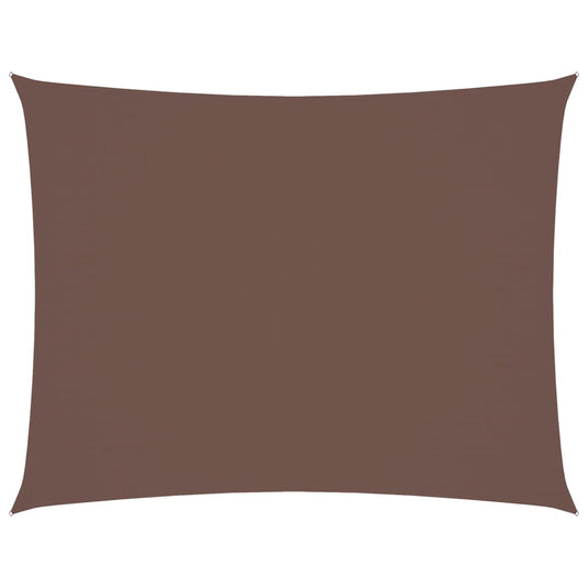 Vidaxl zonnescherm rechthoekig 6x7 m oxford stof bruin