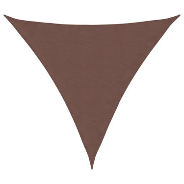 Vidaxl zonnescherm driehoekig 3,6x3,6x3,6 m oxford stof bruin