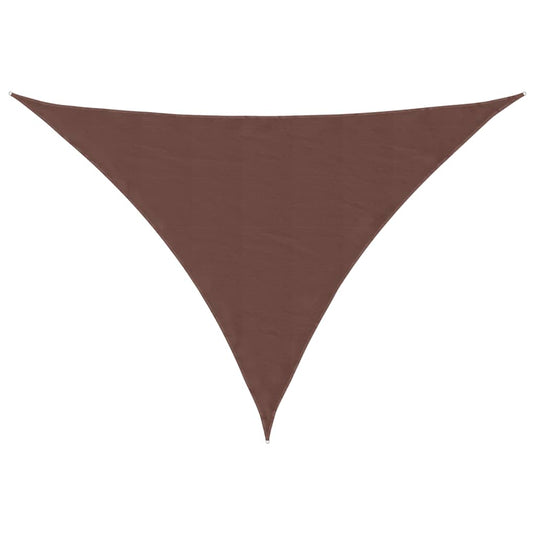 Vidaxl zonnescherm driehoekig 3x4x4 m oxford stof bruin