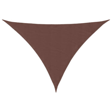 Vidaxl zonnescherm driehoekig 3x4x4 m oxford stof bruin