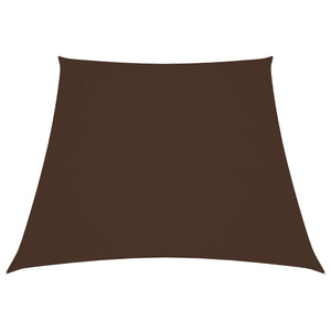 Vidaxl zonnezeil trapezium 3 5x4 m oxford stof bruin