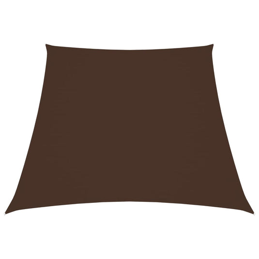 Vidaxl zonnezeil trapezium 3 5x4 m oxford stof bruin