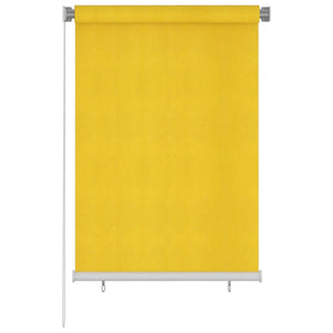 VidaXL Rolgordijn voor buiten 100x140 cm HDPE geel