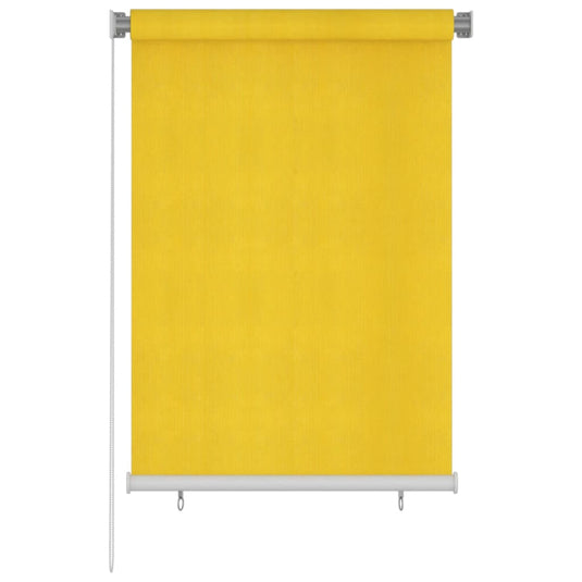 VidaXL Rolgordijn voor buiten 100x140 cm HDPE geel