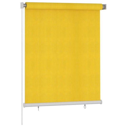 VidaXL Rolgordijn voor buiten 120x140 cm HDPE geel