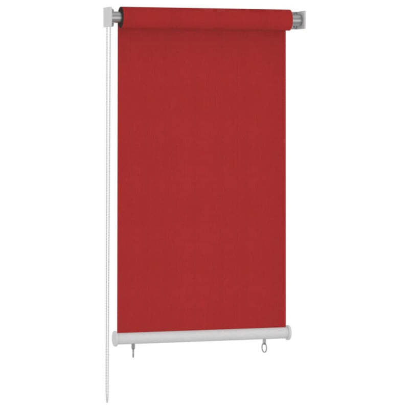Load image into Gallery viewer, VidaXL Rolgordijn voor buiten 80x140 cm HDPE rood

