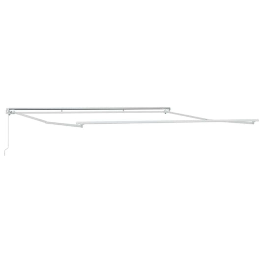 Vidaxl zijde frame wit 400 × 350 cm aluminium