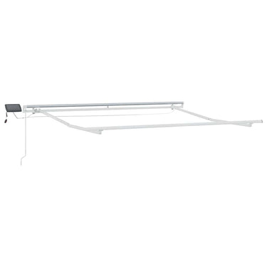 Vidaxl zijde frame met led-striplichten wit 350 x 250 cm aluminium