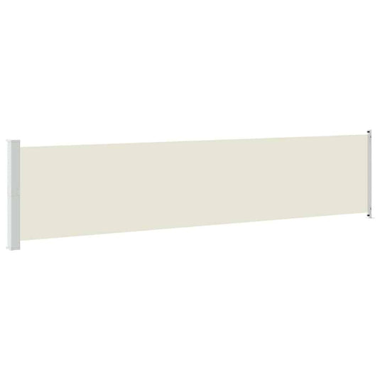 Vidaxl tuinscherm uittrekbaar 140x600 cm crème