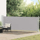 Vidaxl tuinscherm uittrekbaar 140x600 cm grijs