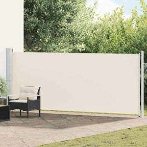 Vidaxl tuinscherm uittrekbaar 600x160 cm crème